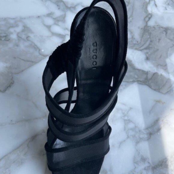 GUCCI - RUNWAY sandals NEW ! Sz 8.5 - Picture 7 of 9